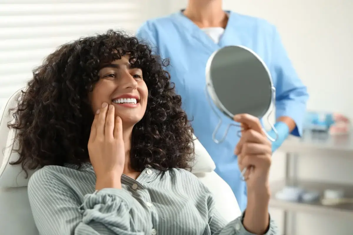 Porcelain veneer smile makeover care at Liberty Dental